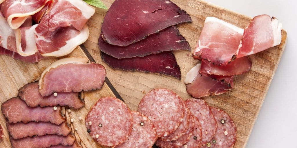 assorted meat platter